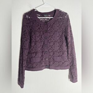 Street One Bohemian Lace Lavender Blazer Size 12UK/ 8 US M